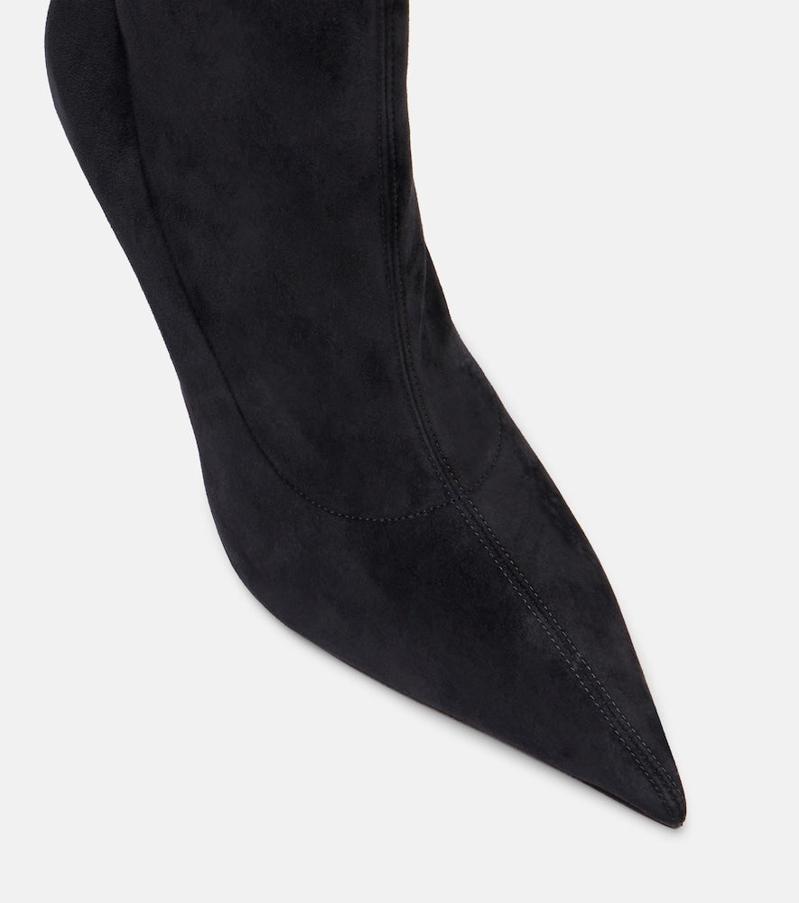 Christian Louboutin Miss Z 100 suede over-the-knee boots - Black High Heels