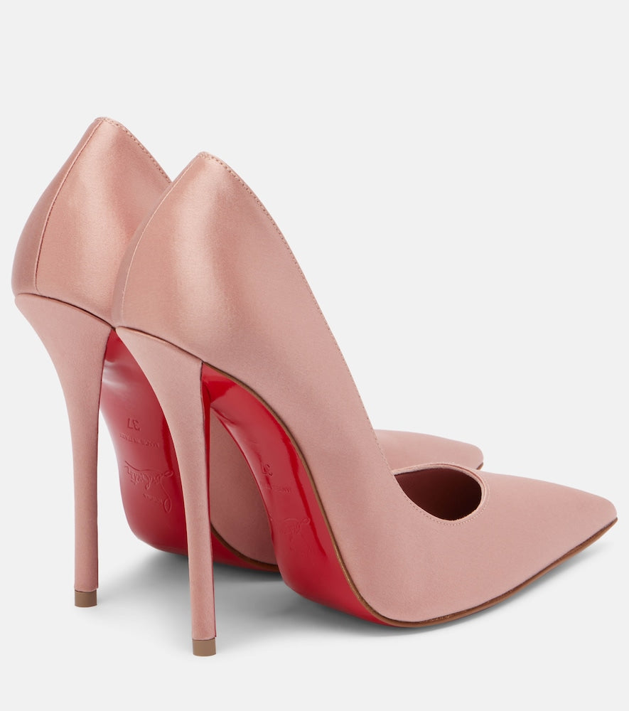 Christian Louboutin Miss Z 120 crepe satin pumps in Pink - High-Heel Pumps