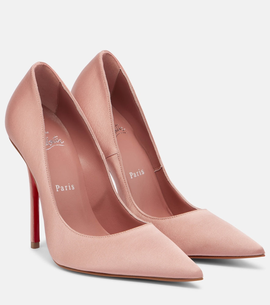 Christian Louboutin Miss Z 120 crepe satin pumps in Pink - High-Heel Pumps