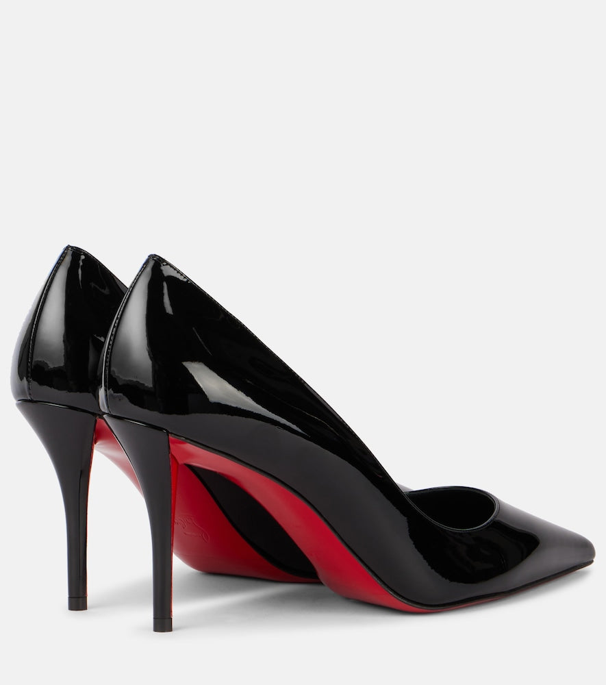 Christian Louboutin Miss Z 80 patent leather pumps (Black) - Mid Heel Pumps