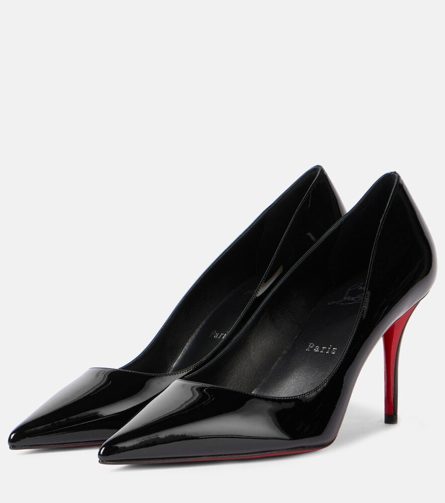 Christian Louboutin Miss Z 80 patent leather pumps (Black) - Mid Heel Pumps