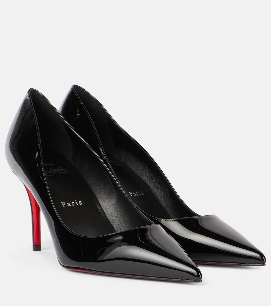 Christian Louboutin Miss Z 80 patent leather pumps (Black) - Mid Heel Pumps