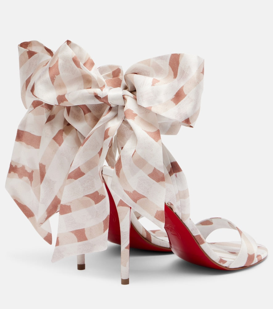 Christian Louboutin Miss Z Sandal Du desert 100 sandals in White - Heeled Sandals