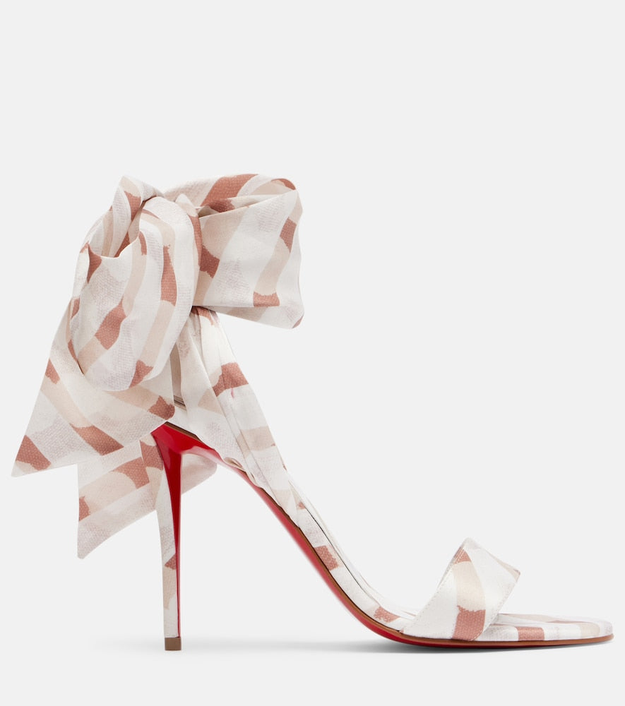Christian Louboutin Miss Z Sandal Du desert 100 sandals in White - Heeled Sandals