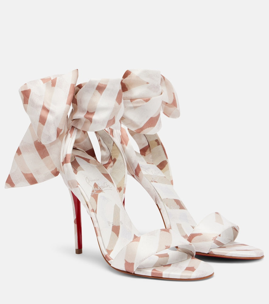 Christian Louboutin Miss Z Sandal Du desert 100 sandals in White - Heeled Sandals