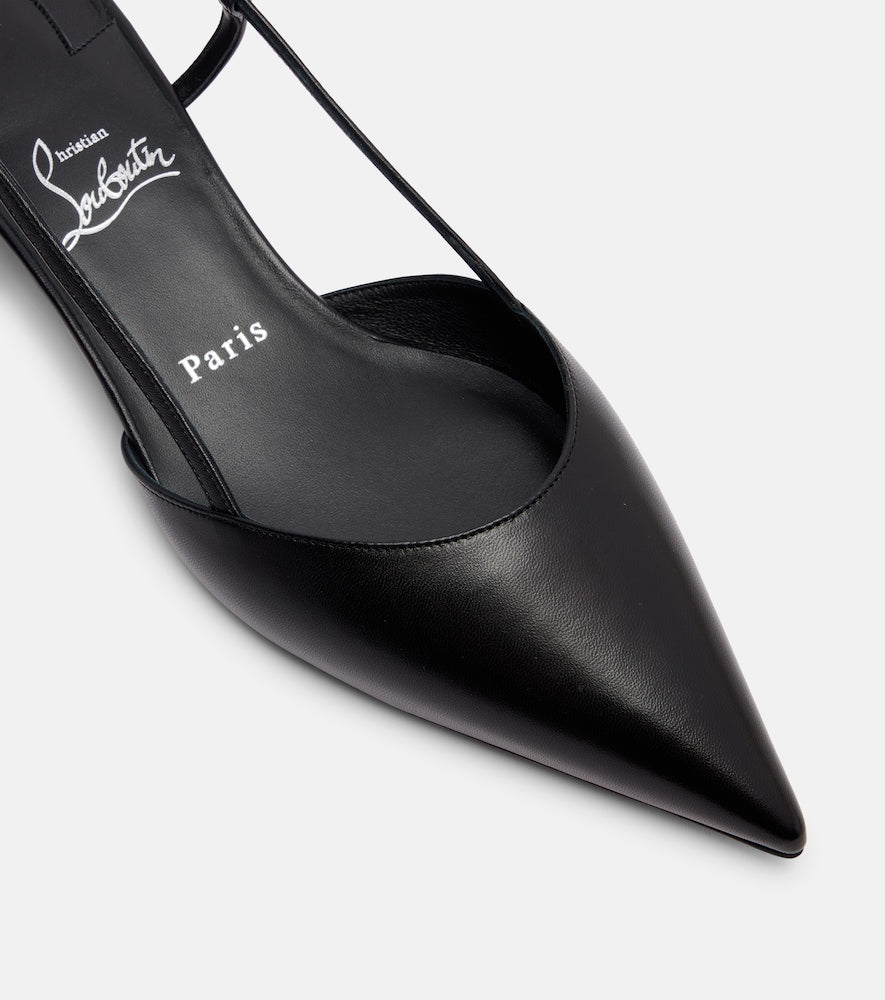 Christian Louboutin Miss Z Slingina 25 slingback pumps - Black Ballerina Flats