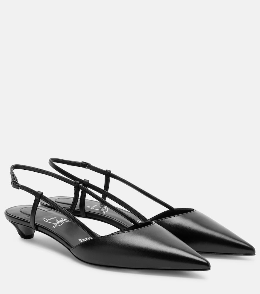 Christian Louboutin Miss Z Slingina 25 slingback pumps - Black Ballerina Flats