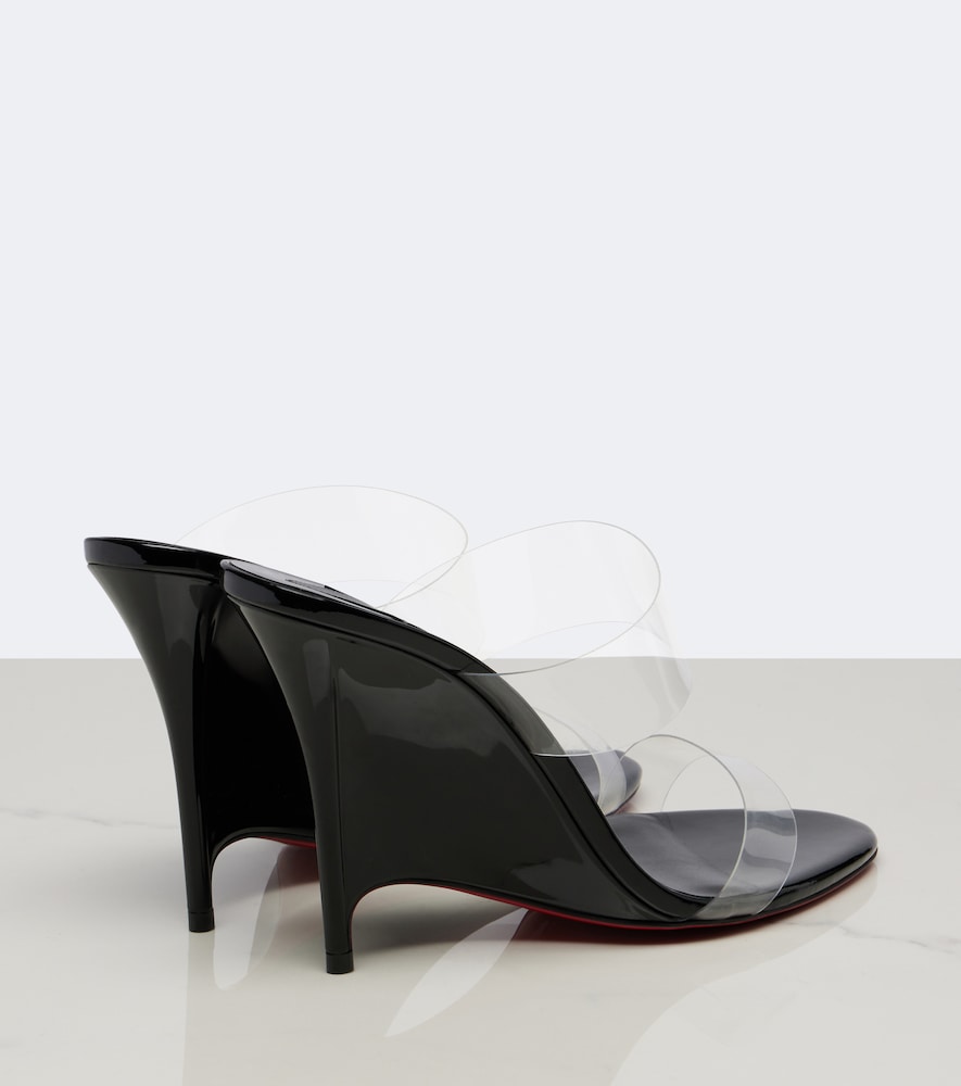 Black Christian Louboutin Miss Z TPU wedge sandals - High Heels