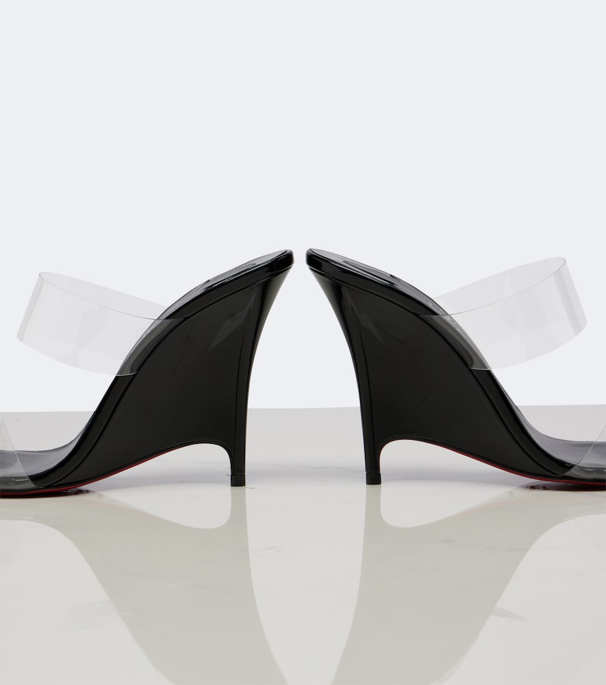 Black Christian Louboutin Miss Z TPU wedge sandals - High Heels