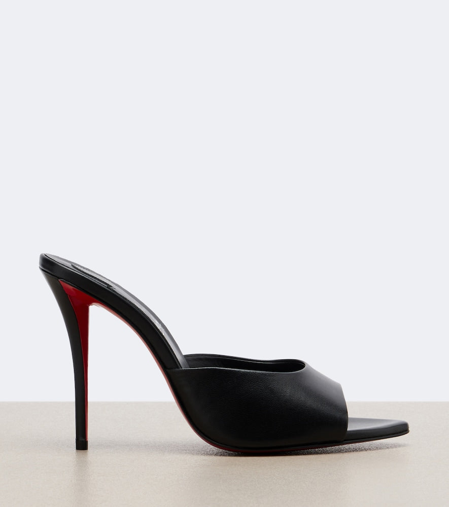Christian Louboutin Miss Z leather mules - Black High Heels
