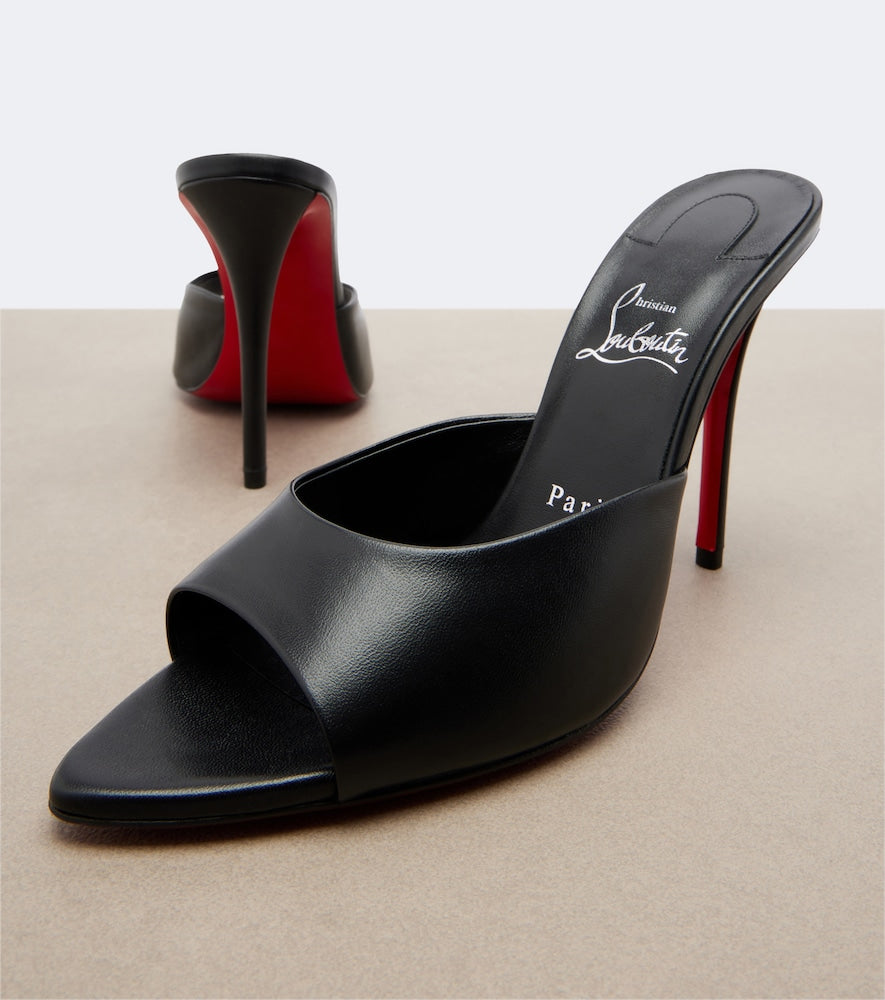 Christian Louboutin Miss Z leather mules - Black High Heels