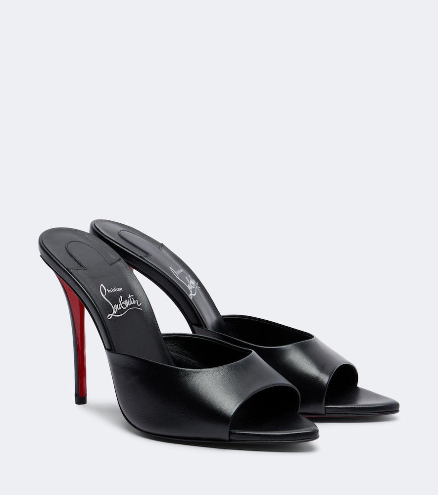 Christian Louboutin Miss Z leather mules - Black High Heels