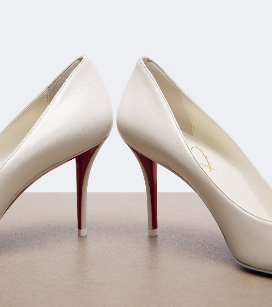 Christian Louboutin Miss Z leather pumps (White) - High-Heel Pumps
