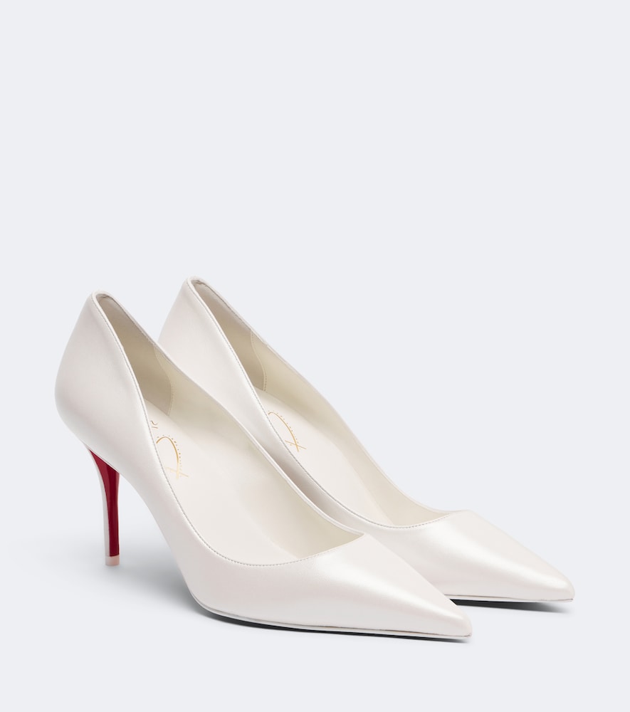 Christian Louboutin Miss Z leather pumps (White) - High-Heel Pumps