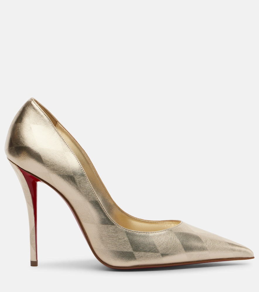 Gold Christian Louboutin Miss Z metallic leather pumps - High-Heel Pumps