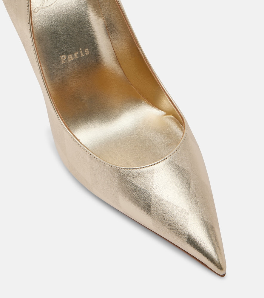 Gold Christian Louboutin Miss Z metallic leather pumps - High-Heel Pumps