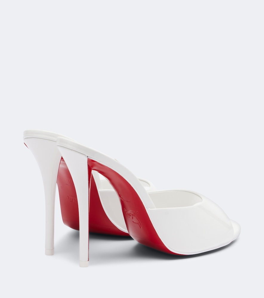 Christian Louboutin Miss Z patent leather mules (White) - Heeled Sandals