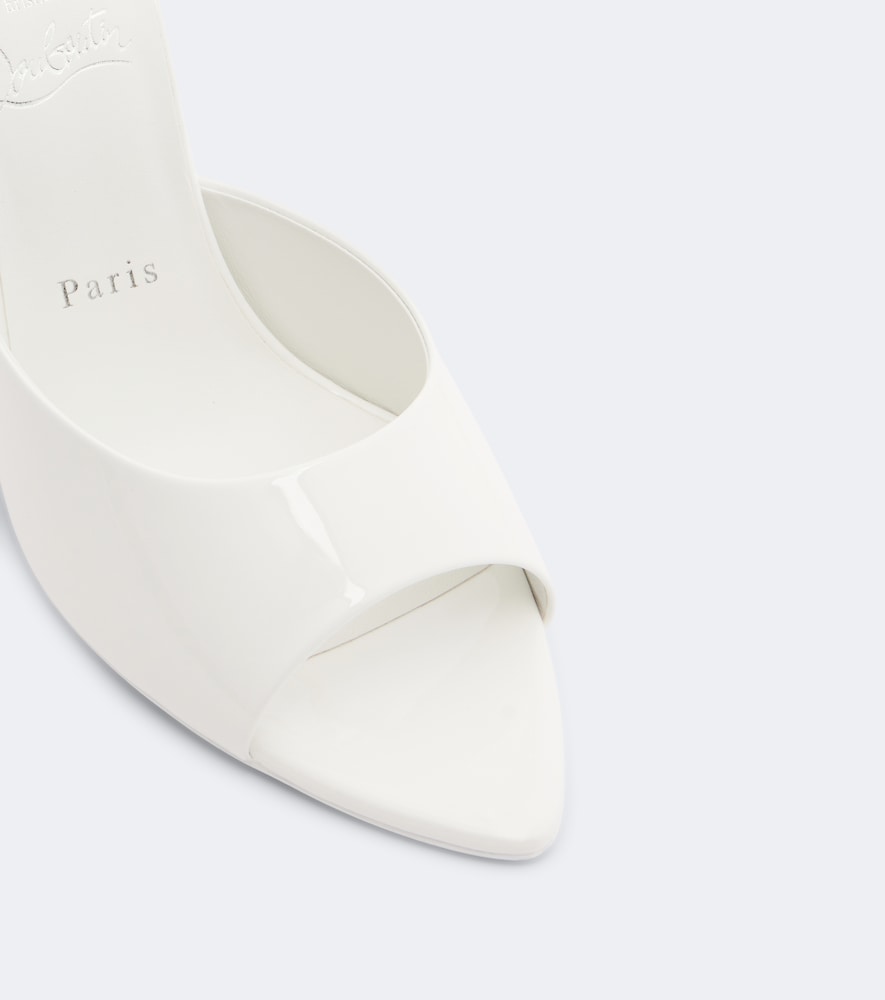 Christian Louboutin Miss Z patent leather mules (White) - Heeled Sandals
