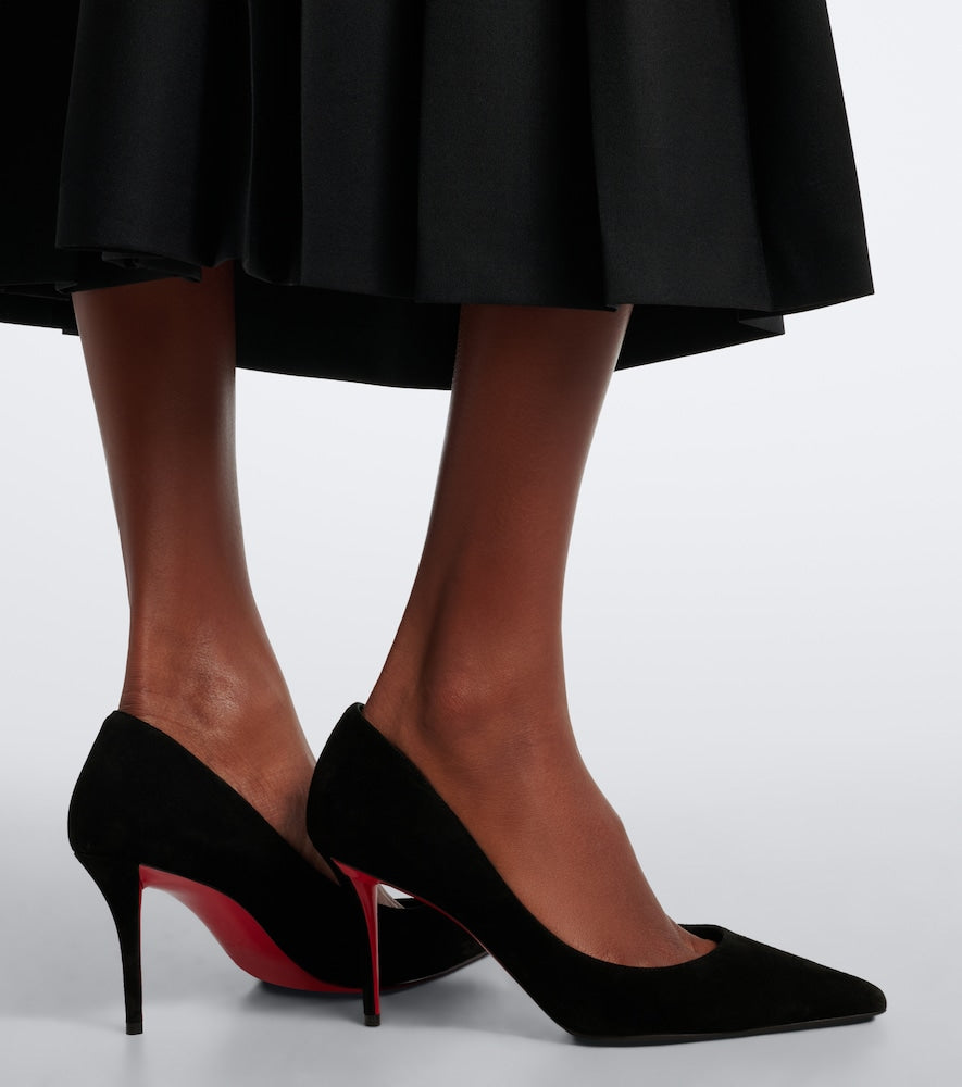 Christian Louboutin Miss Z suede pumps in Black - Mid Heel Pumps