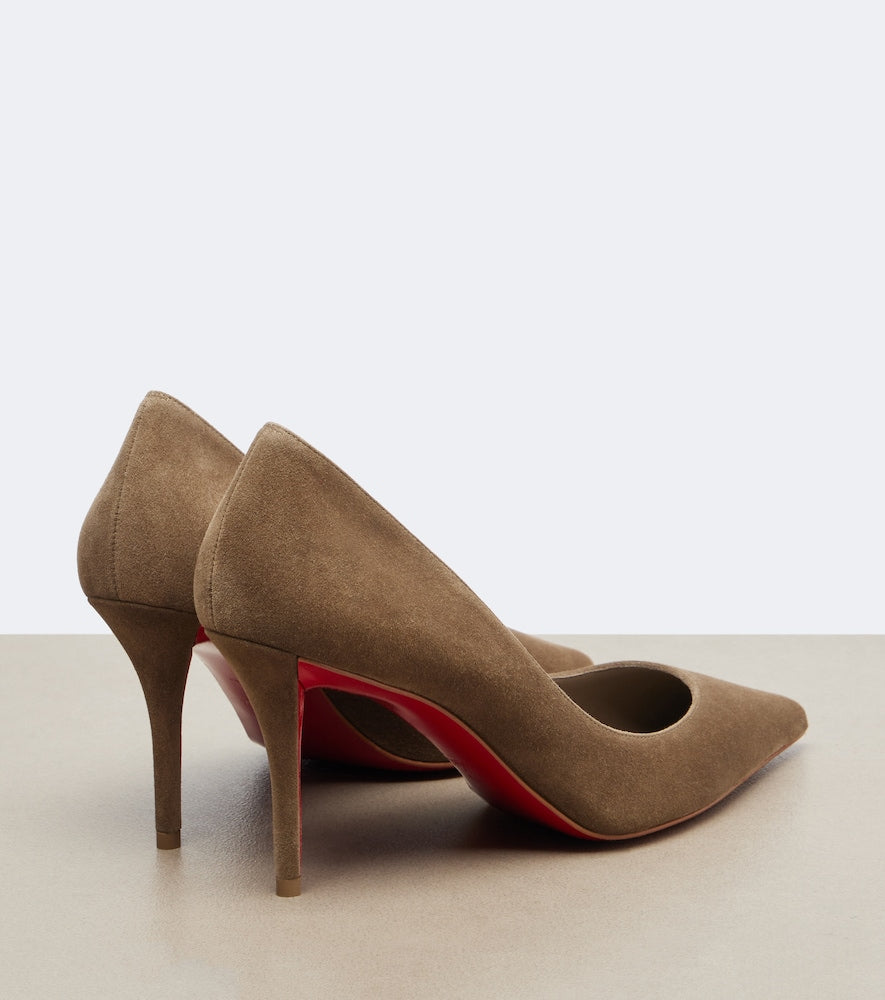 Christian Louboutin Miss Z suede pumps - Brown Mid Heel Pumps