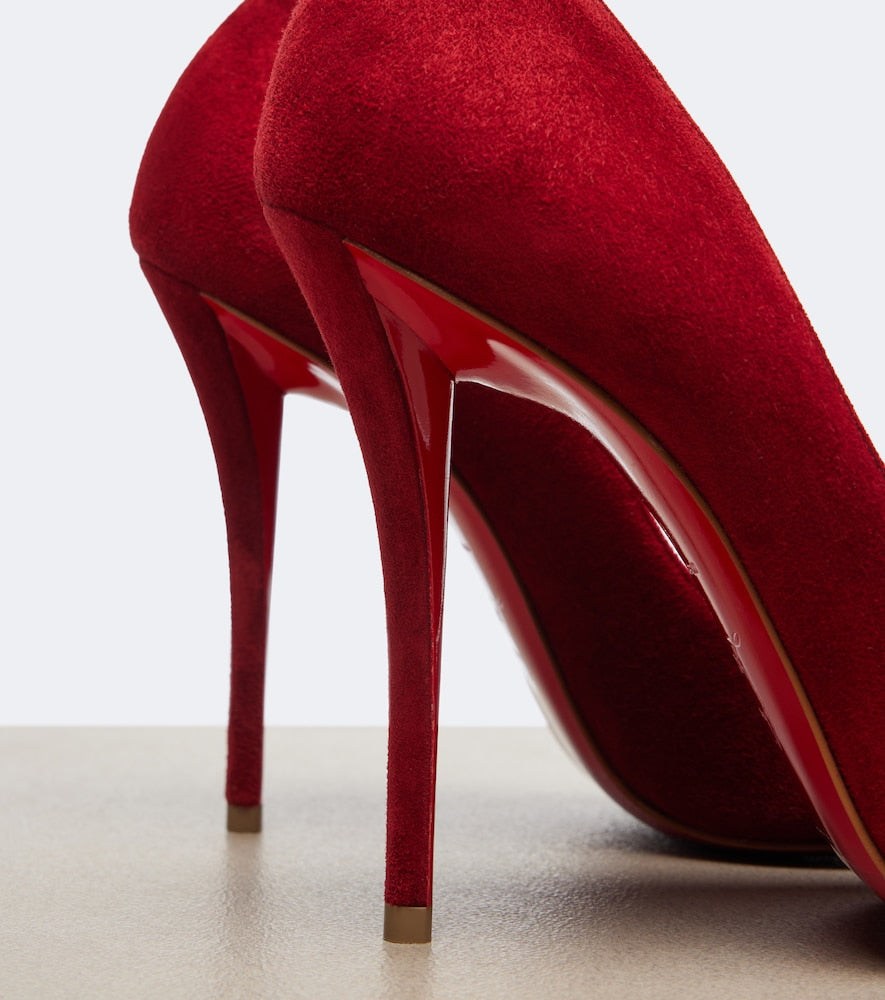Christian Louboutin Miss Z suede pumps in Red - High-Heel Pumps