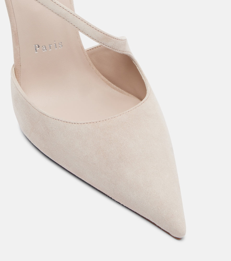 Christian Louboutin Miss Ziggyta 100 suede pumps (Beige) - High-Heel Pumps
