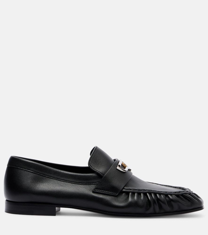 Christian Louboutin Mocallista leather penny loafers in Black - Loafers