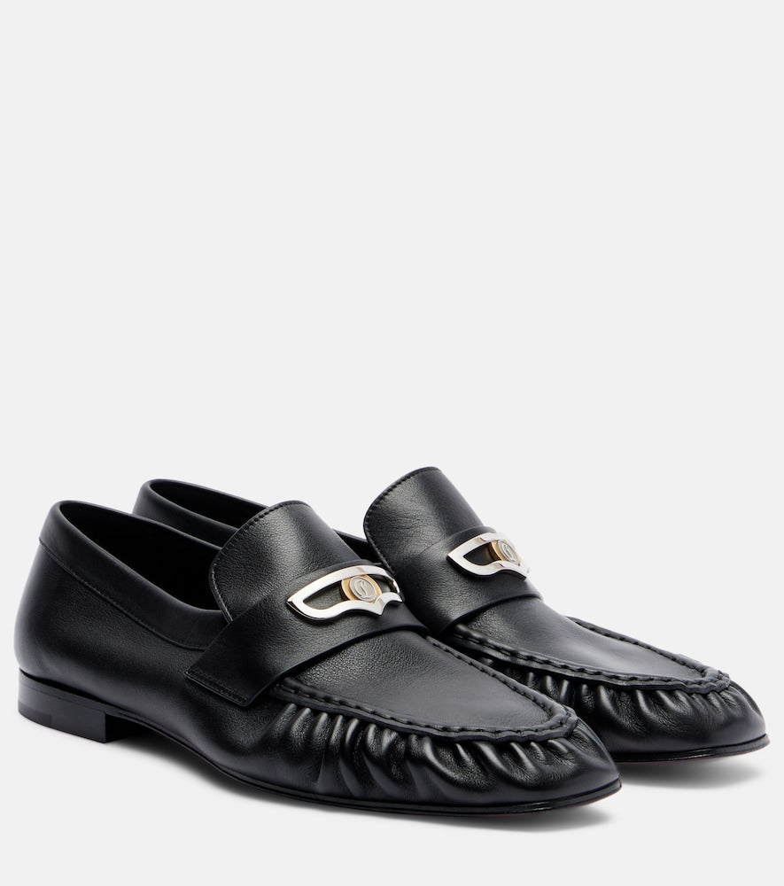 Christian Louboutin Mocallista leather penny loafers in Black - Loafers