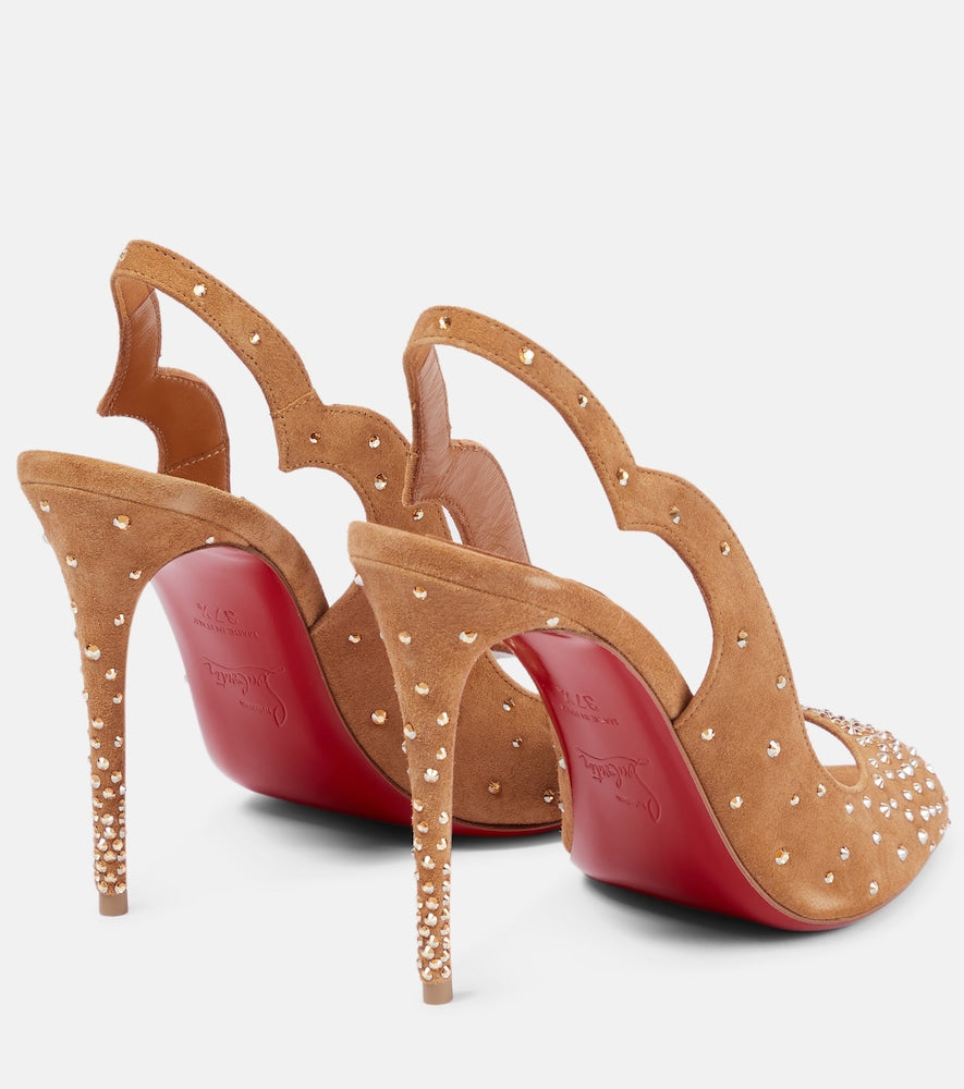 Christian Louboutin Nudes Degrachick suede sandals (Beige) - High-Heel Sandals