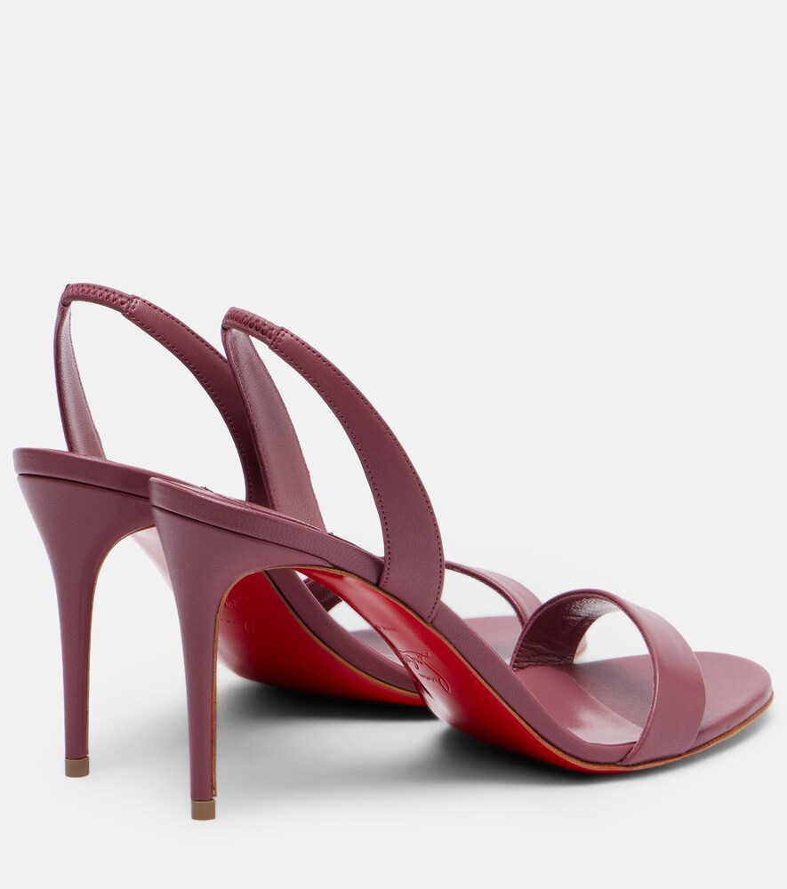Christian Louboutin O Marilyn 85 leather sandals - Purple Heeled Sandals