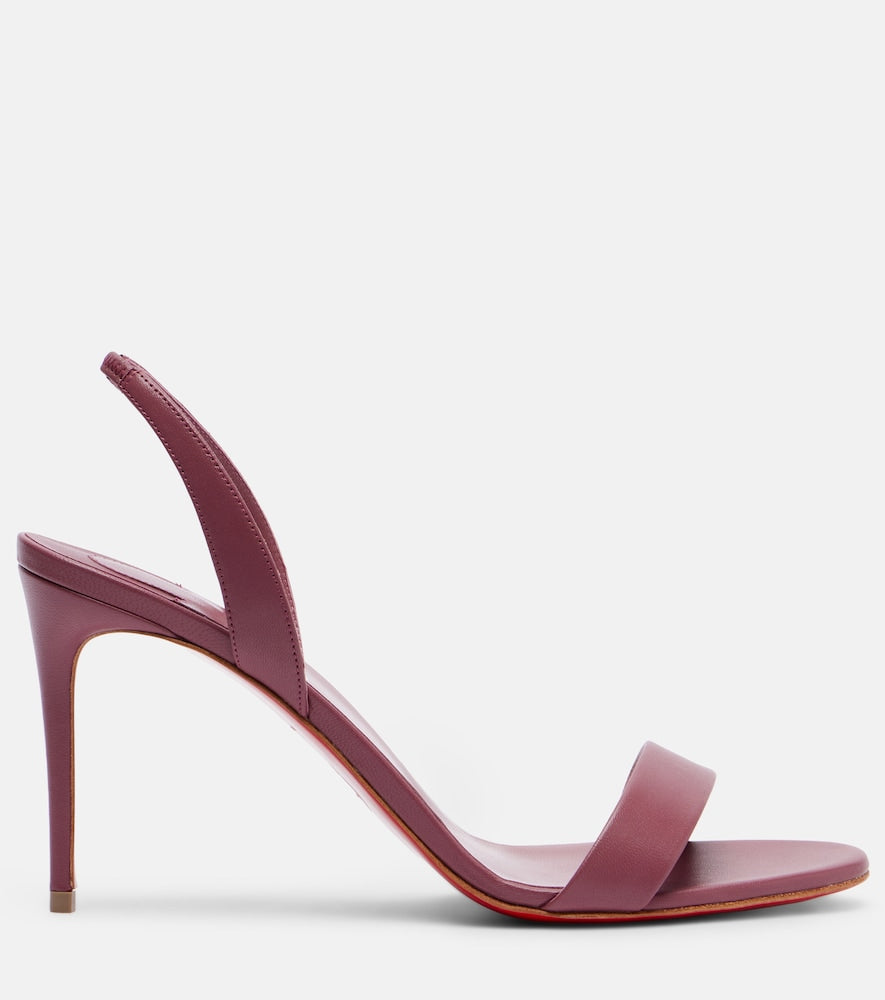 Christian Louboutin O Marilyn 85 leather sandals - Purple Heeled Sandals