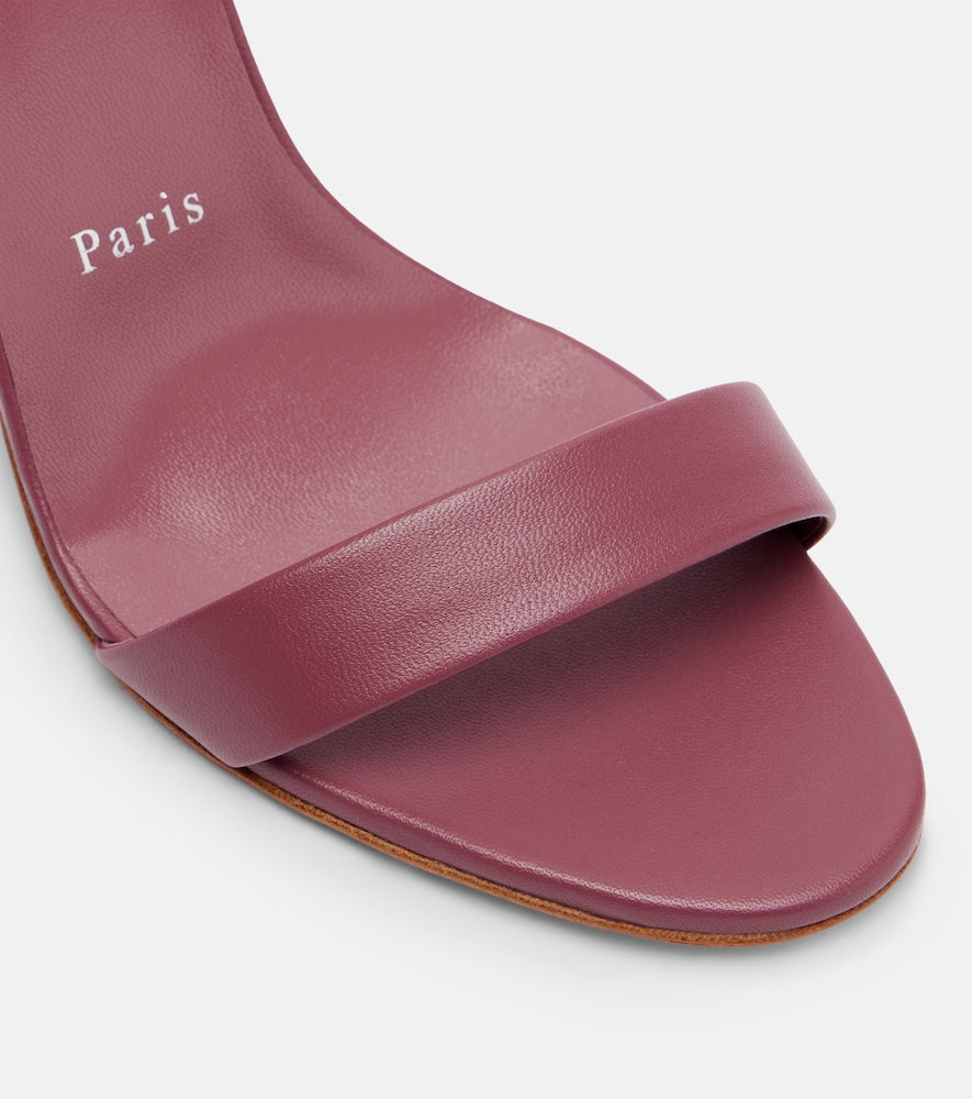 Christian Louboutin O Marilyn 85 leather sandals - Purple Heeled Sandals