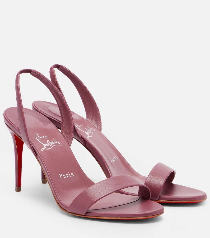 Christian Louboutin O Marilyn 85 leather sandals - Purple Heeled Sandals