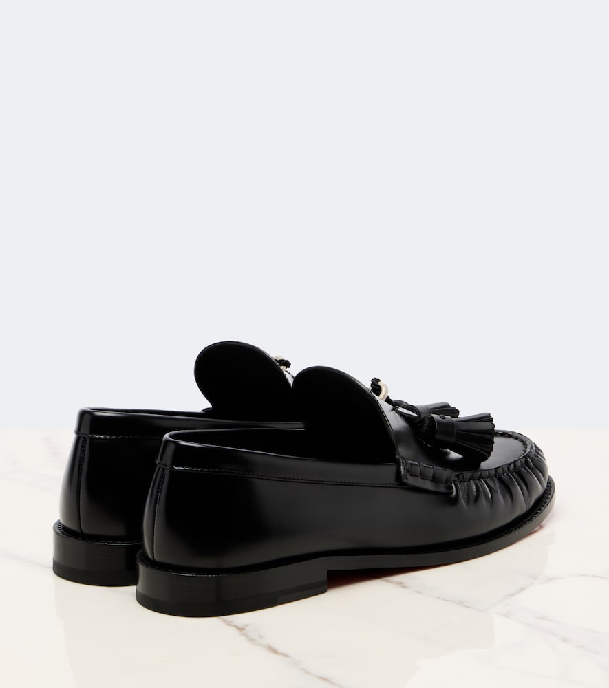 Black Christian Louboutin Rochelle leather loafers - Loafers