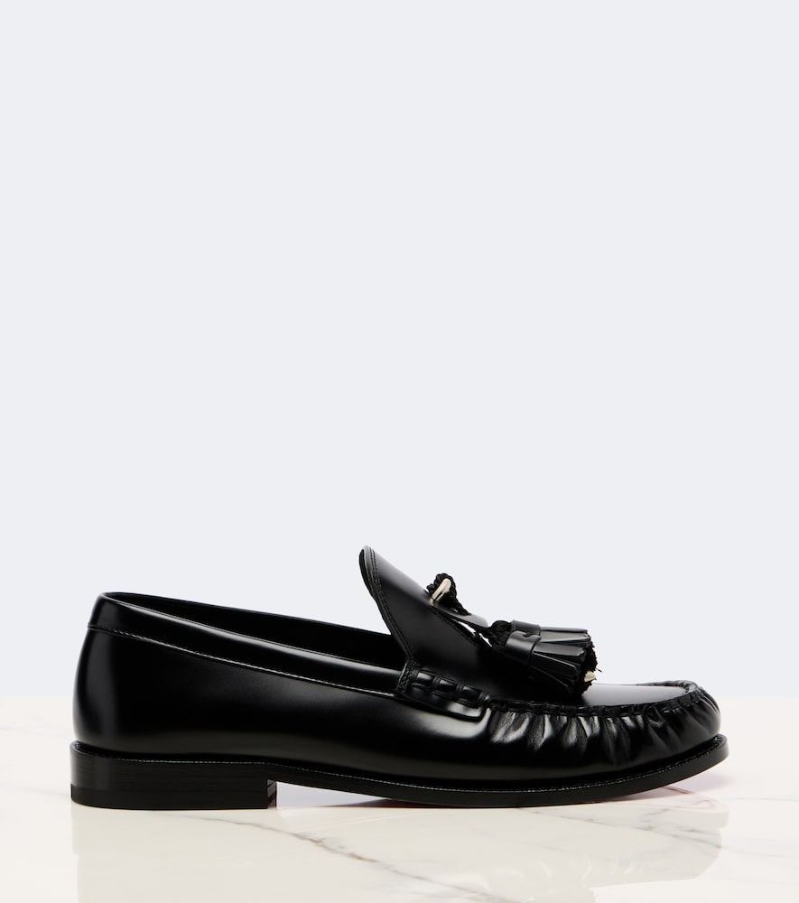 Black Christian Louboutin Rochelle leather loafers - Loafers