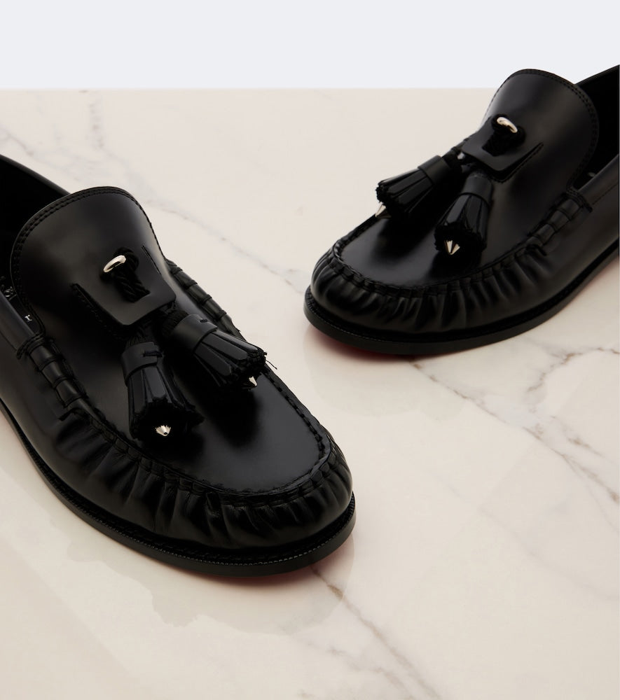 Black Christian Louboutin Rochelle leather loafers - Loafers