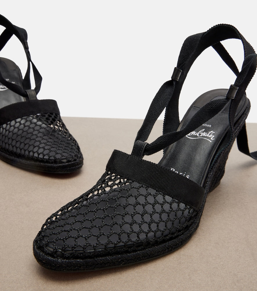 Christian Louboutin Toleda espadrille wedges in Black - High Espadrilles