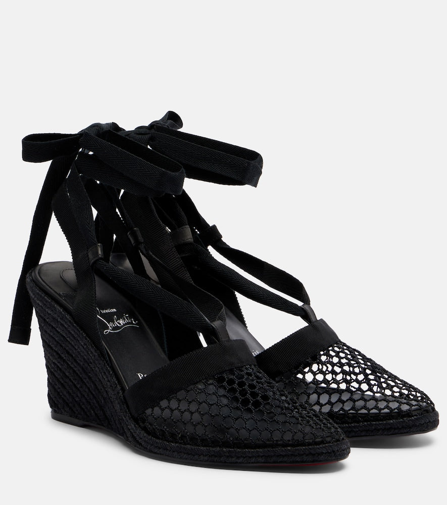 Christian Louboutin Toleda espadrille wedges in Black - High Espadrilles