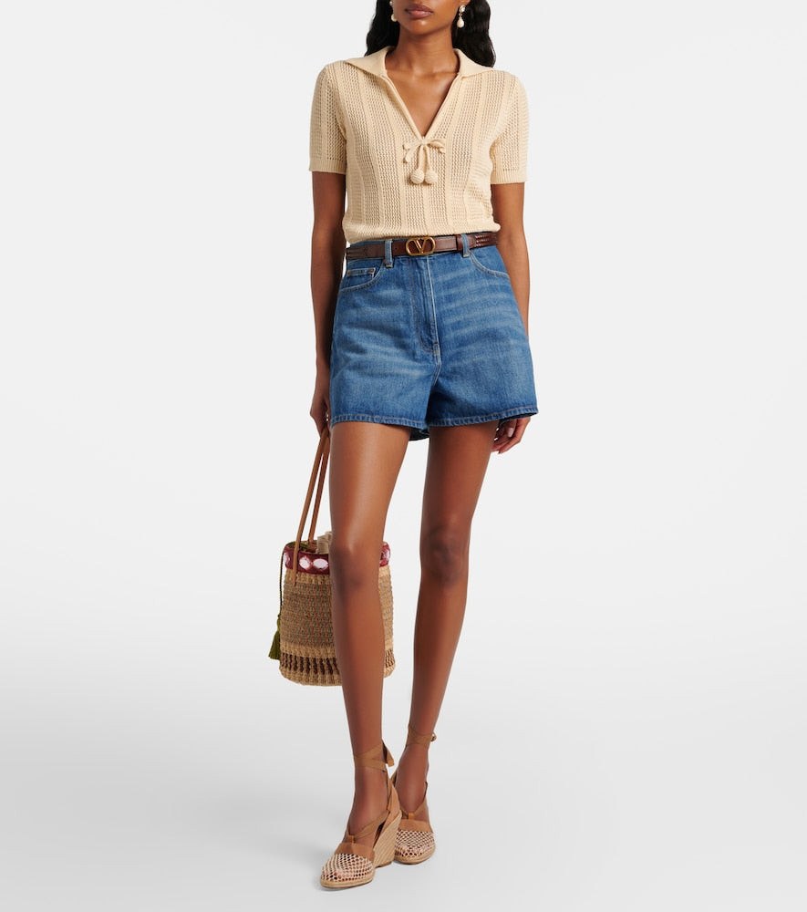 Christian Louboutin Toleda mesh espadrille wedges (Brown) - High Espadrilles