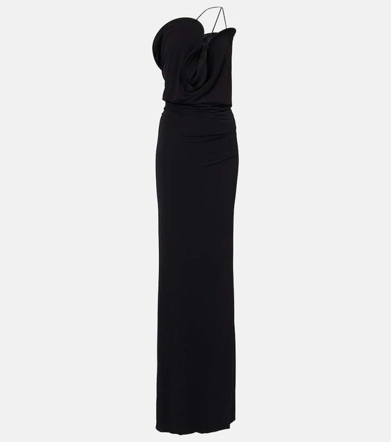Christopher Esber Asymmetric jersey midi dress