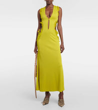 Christopher Esber Carina ruffled cutout midi dress
