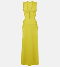 Christopher Esber Carina ruffled cutout midi dress