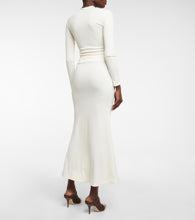 Christopher Esber Distort cutout high-waisted midi skirt