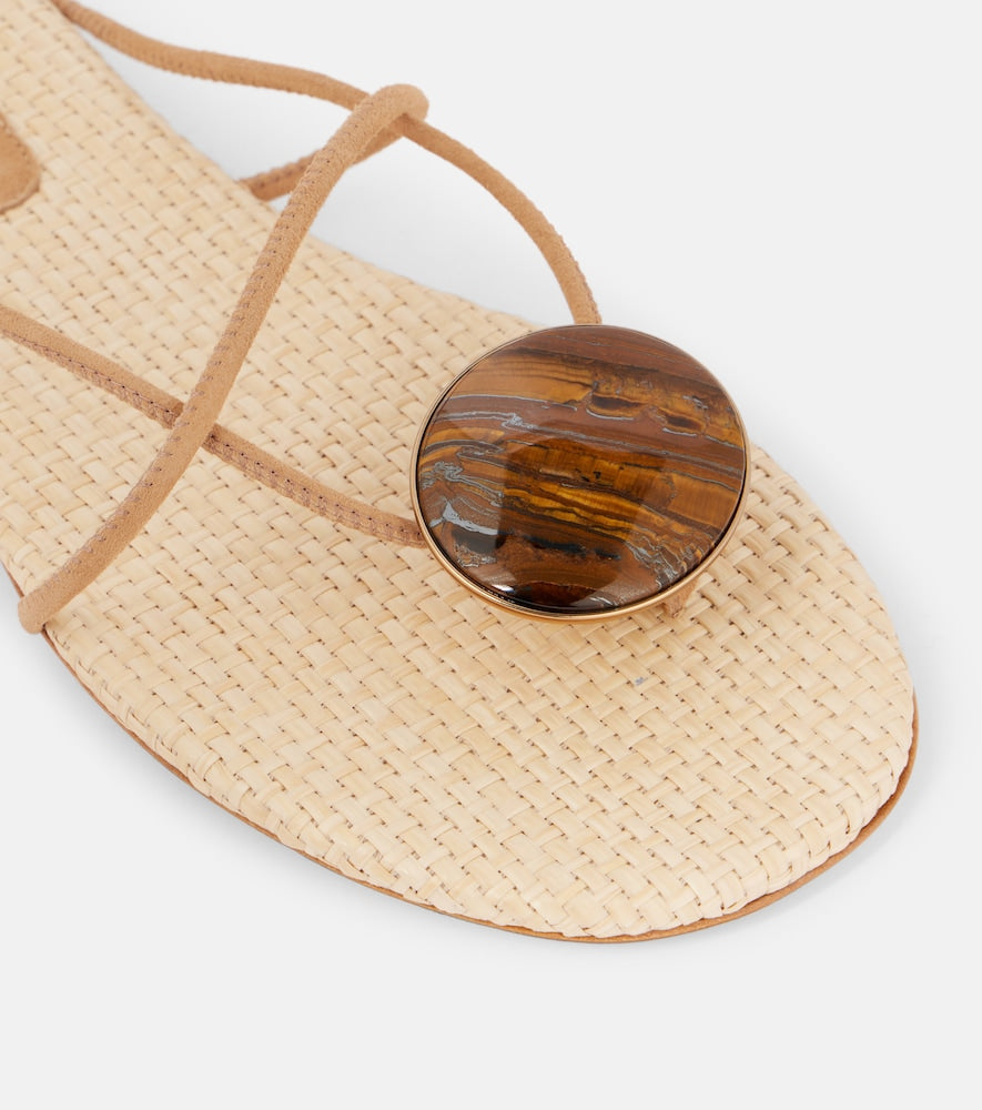 Christopher Esber Doma embellished thong sandals