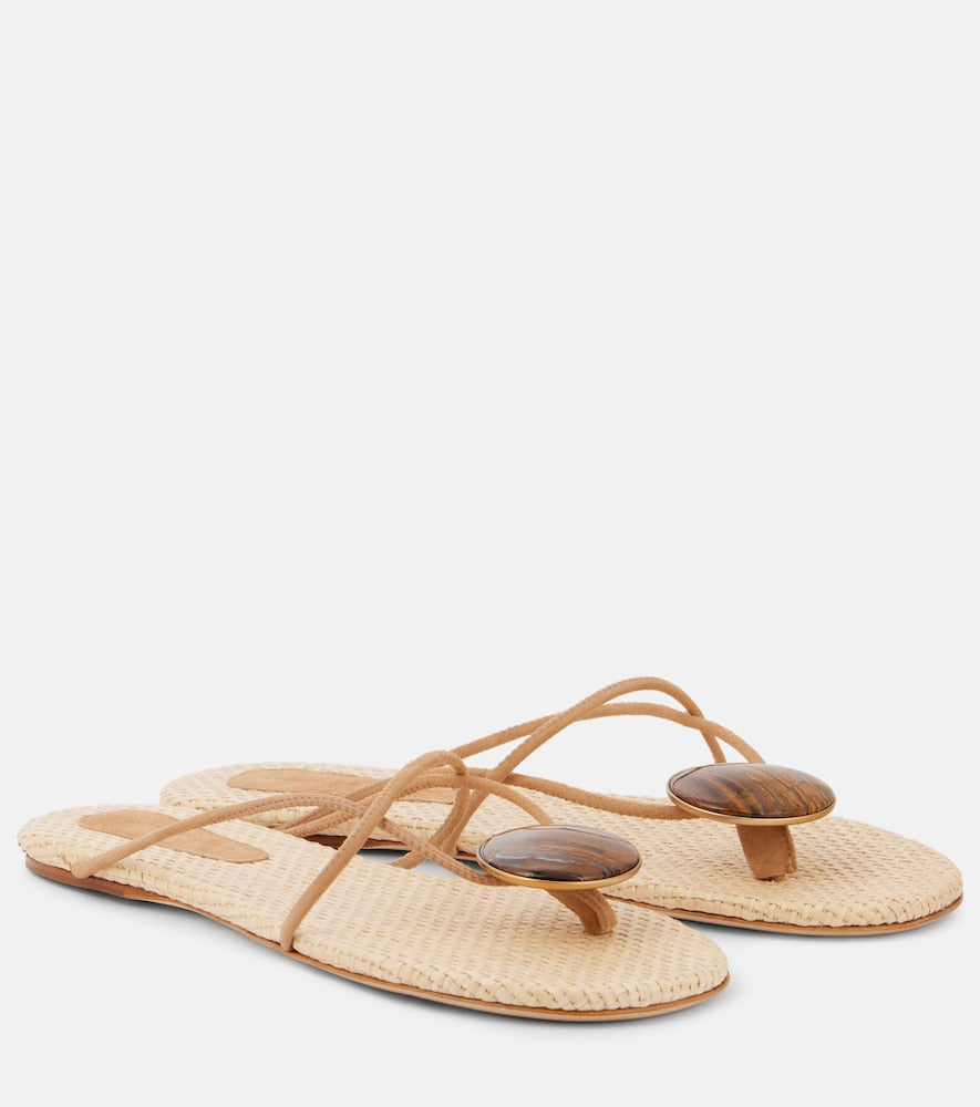 Christopher Esber Doma embellished thong sandals