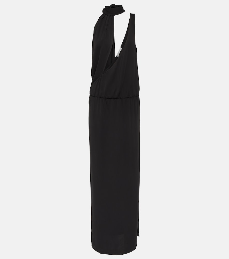 Christopher Esber Draped halterneck side-slit gown. 克里斯托弗·埃斯伯 (Christopher Esber) 垂褶露背侧开衩礼服