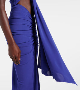Christopher Esber Embellished draped jersey gown