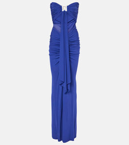 Christopher Esber Embellished draped jersey gown