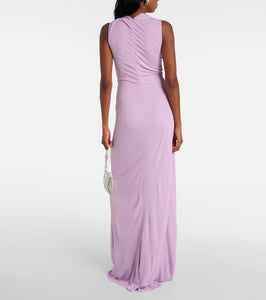 Christopher Esber Helix embellished cutout jersey gown