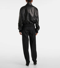 Christopher Esber Leather bomber jacket
